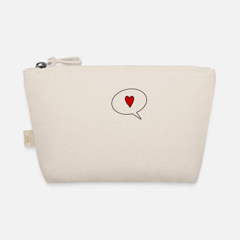 Speechbubble with Heart Bio-Täschchen