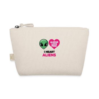Außerirdische lieben Pink - Bio-Täschchen - Natur - Vorne