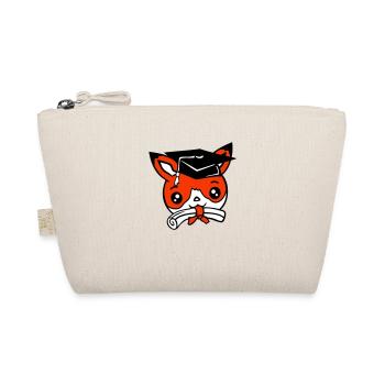 Fox High School Graduation Graduation Certificates College Hat - Organic Pouch - nature - Front