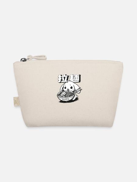Cute Ramen Bunny Merch - Organic Pouch - nature - Front