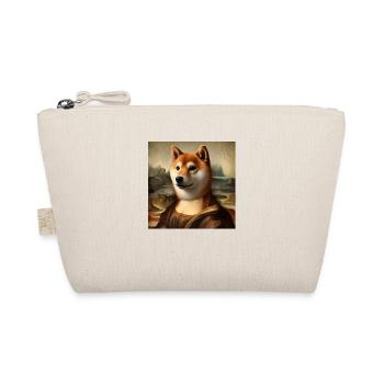 Shiba Inu Gioconda - Organic Pouch - nature - Front