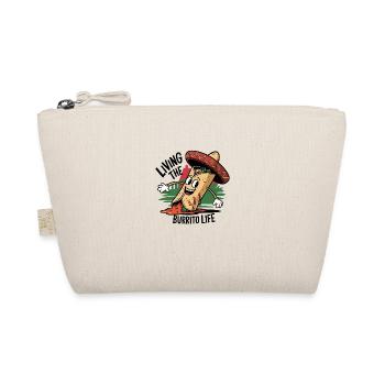 Living the Burrito Life - Funny Foodie - Organic Pouch - nature - Front
