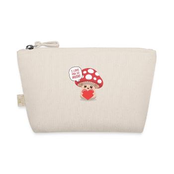 Je t’aime tellement Mush - Jeu de mots sur l’amour des champignons mignons - Trousse biologique - nature - Devant