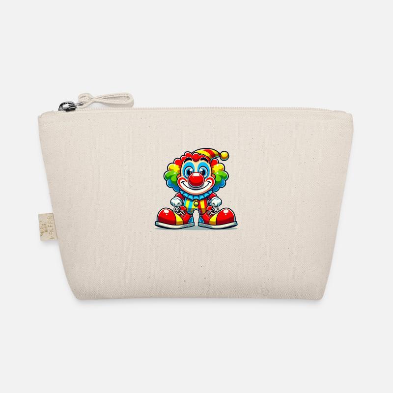 clown cartoon - Bio-Täschchen - Natur