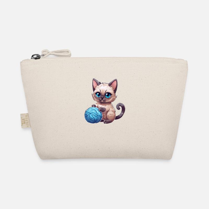 Cat with wool Organic Pouch