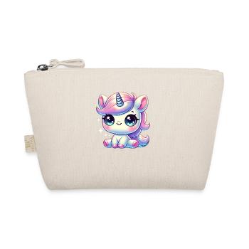 Super Cute Kawaii Baby Unicorn - Bio-Täschchen - Natur - Vorne
