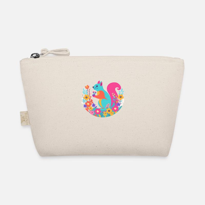 Multi Colored Squirrel Organic Pouch