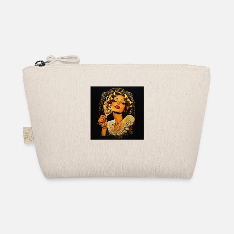 Vintage girl - Bio-Täschchen - Natur