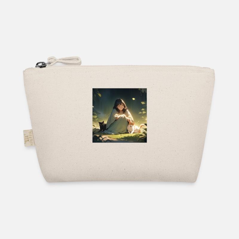 Fille avec chien et chat Trousse biologique