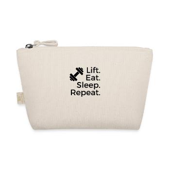 Lift Eat Sleep Repeat T Shirt - Organic Pouch - nature - Front
