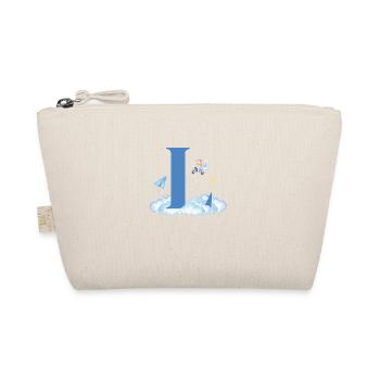 Lettre l bleu nuages avion enfant - Trousse biologique - nature - Devant