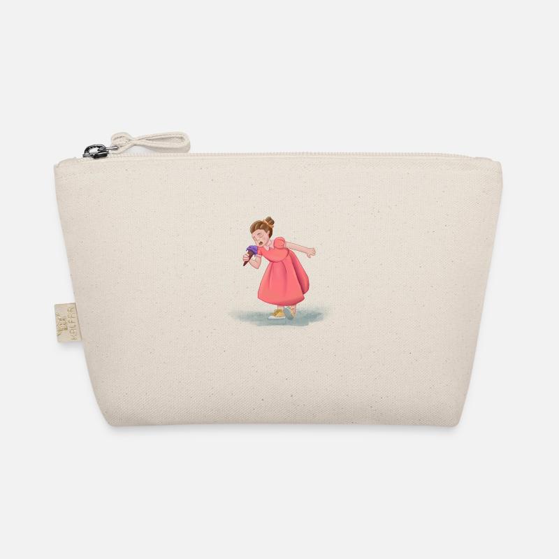 Mädchen mit Kleid und Eis Bio-Täschchen