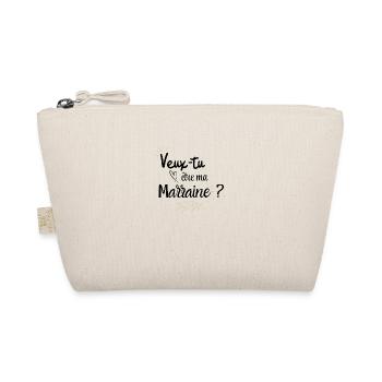 Veux tu être ma marraine - Trousse biologique - nature - Devant