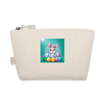 Osterzauber: Hase & Ei - Bio-Täschchen - Natur - Vorne