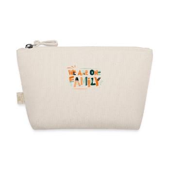🌈 We Are One Family – Colorful Unity Tee 🌈 - Organic Pouch - nature - Front