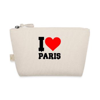 i love paris - Organic Pouch - nature - Front