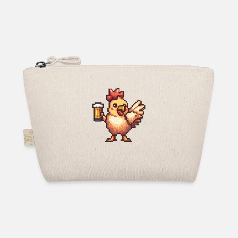 Huhn Pixel Bier Bio-Täschchen