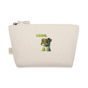 DROG Meme halb Hund, halb Frosch - Bio-Täschchen - Natur - Vorne