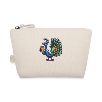 Peacock Bird Pixel Beer - Organic Pouch - nature - Front