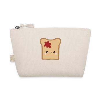 kawaii toast with jam - Organic Pouch - nature - Front