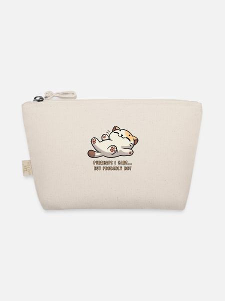 Niedliche Katze Purrhaps I care...but probably not - Bio-Täschchen - Natur