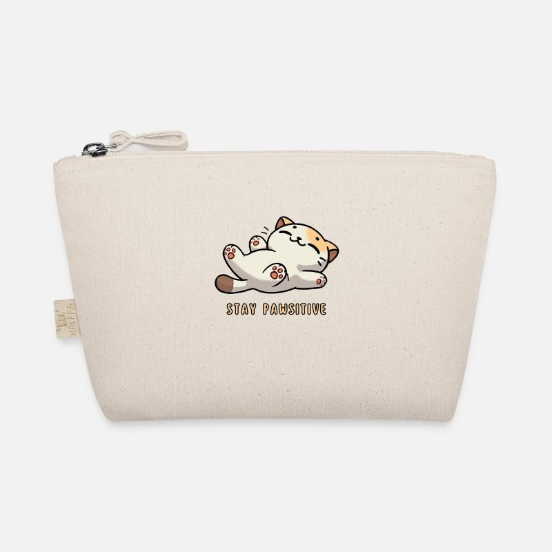 Stay Pawsitive - Chat mignon avec dicton Trousse biologique