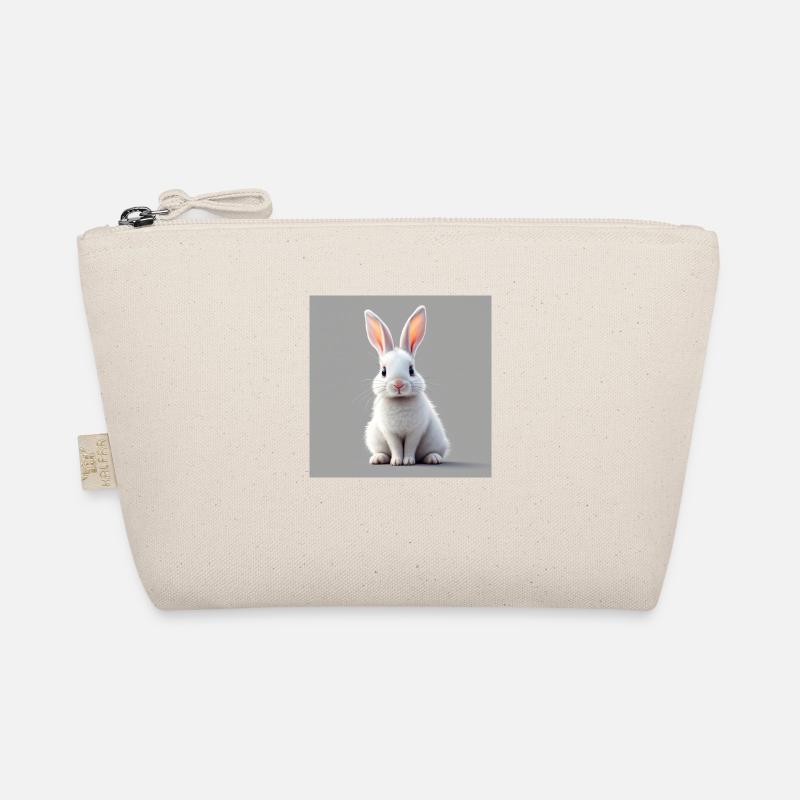 Easter rabbit white Organic Pouch