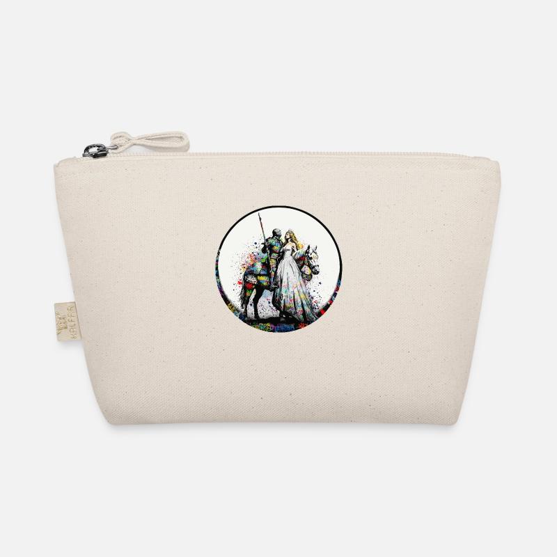 Knight in shining armor with princess graffiti Organic Pouch