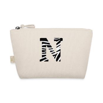 Letter n zebra - Organic Pouch - nature - Front