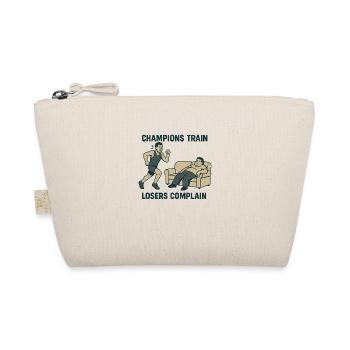 Champions train, losers complain - Organic Pouch - nature - Front