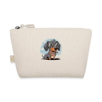 Chien teckel cool - Trousse biologique - nature - Devant