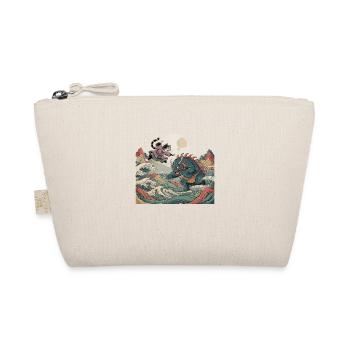 Samurai Cat - Organic Pouch - nature - Front