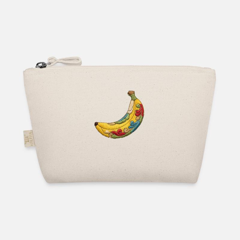 Embroidered Banana Organic Pouch