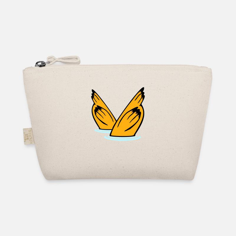2 ducks diving underwater head lake drinking water Organic Pouch