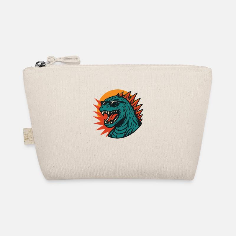 Chillzilla – Retro Monster Vibes - Bio-Täschchen - Natur