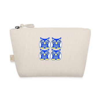 Many Owls Decorative Pattern Team Eagle Owl 4 Friends - Organic Pouch - nature - Front