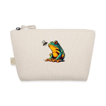 Der Frosch und die Fliege - Bio-Täschchen - Natur - Vorne