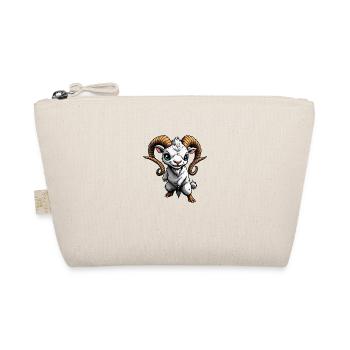 Cartoon Goat - Organic Pouch - nature - Front