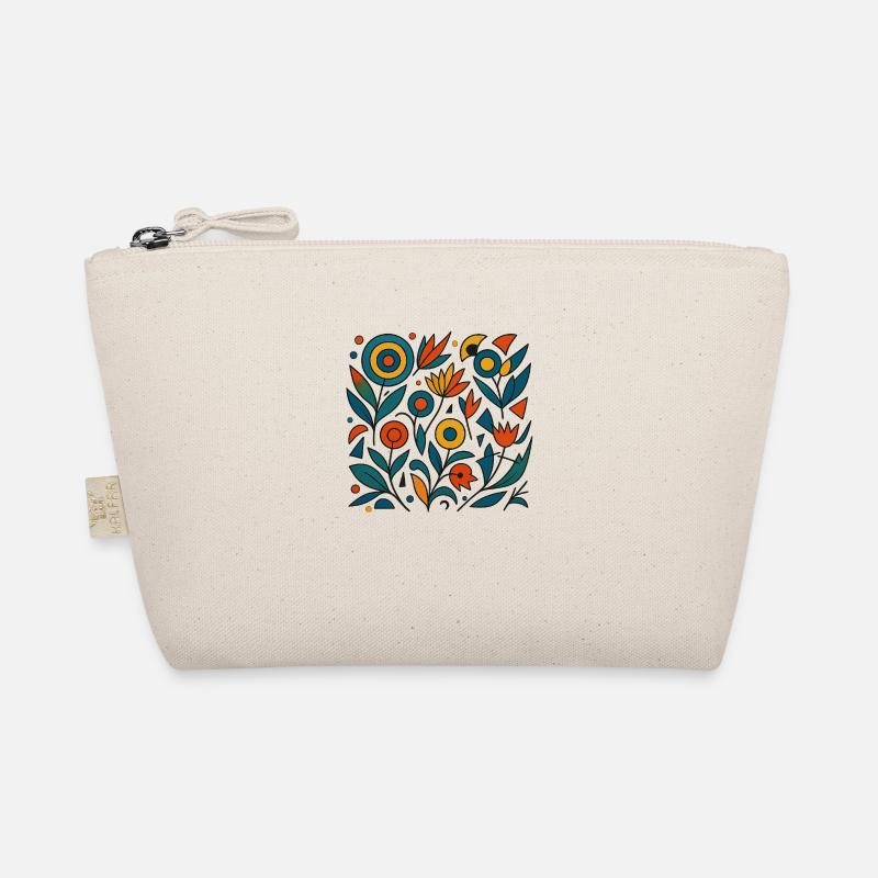 Flowers abstract - Organic Pouch - nature