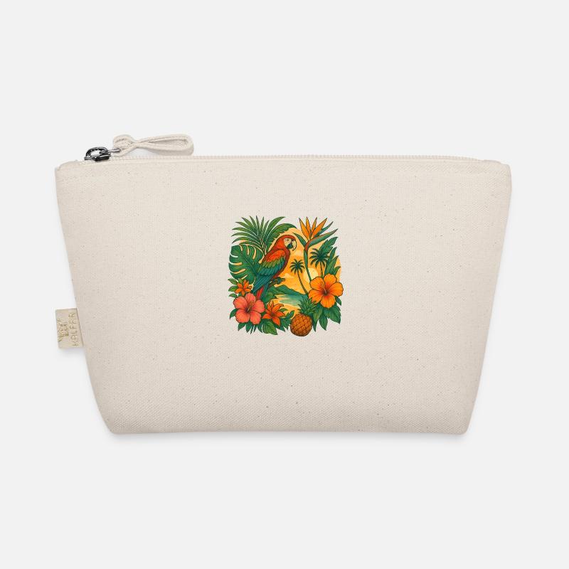 Tropical Collage Organic Pouch