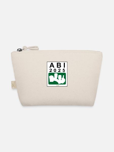 Bier Liga Logo ABI 2025 Grün - Bio-Täschchen - Natur - Vorne