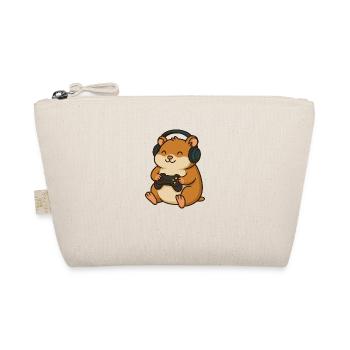 Gamer Hamster – Funny animal motif for gamers & Ne - Organic Pouch - nature - Front