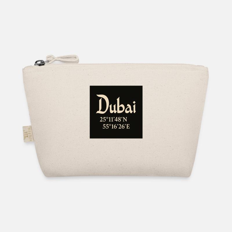 Dubai coordinates Burj Khalifa Organic Pouch