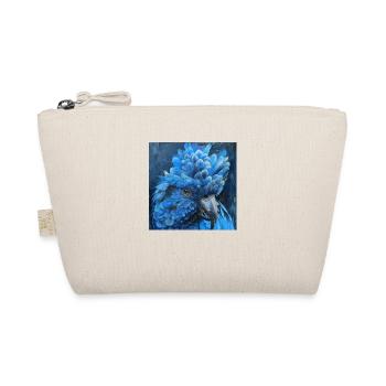 Blue Hyacinth Parrot Head Portrait South America - Organic Pouch - nature - Front