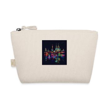 Cologne Cathedral City Skyline Night Black Neon - Organic Pouch - nature - Front