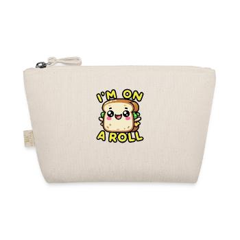 Kawaii Chibi Sandwich – I'm on a Roll Fun Food Pun - Organic Pouch - nature - Front