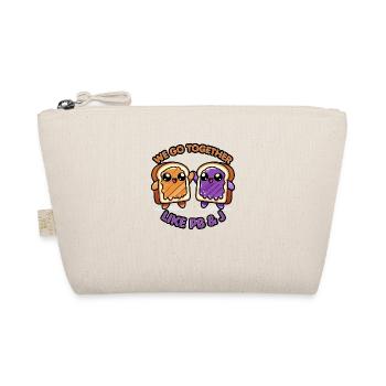 Kawaii PB J Sandwich WE GO Together LIKE PB J - Organic Pouch - nature - Front