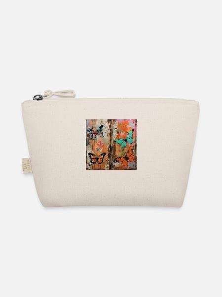 Graffiti rust metal butterflies urban street - Organic Pouch - nature