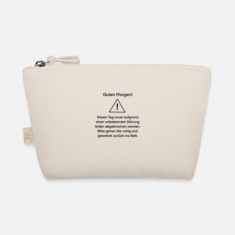 Daytime disturbance, black without background - Organic Pouch - nature