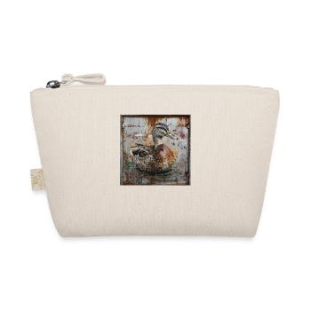 Graffiti Female Duck Rust Metal Container Door - Organic Pouch - nature - Front